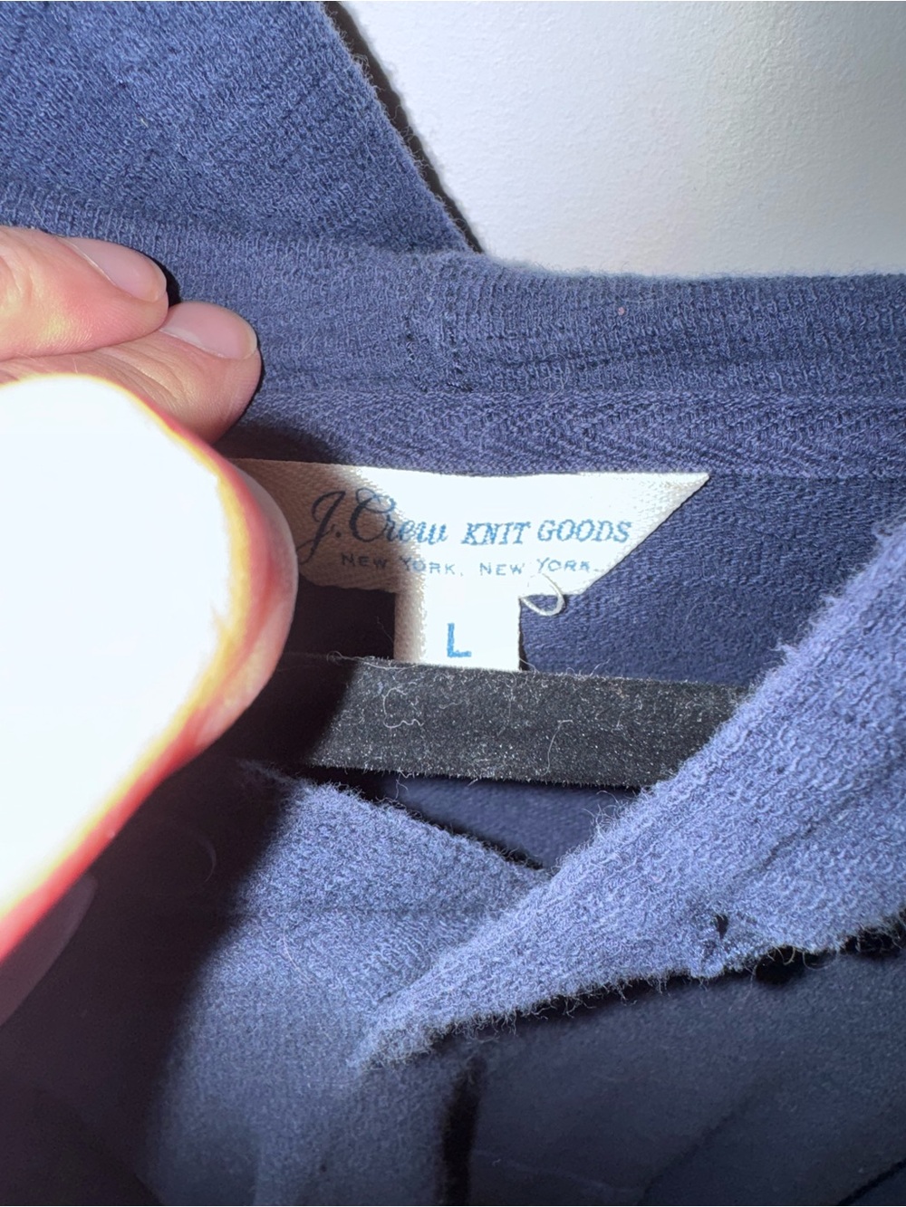 J. Crew Men's Crewneck Knit Sweater in Navy